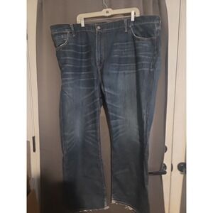 Polo Ralph Lauren Distressed Blue Jeans, Men's 48X30 Denim, Dark Wash, High Rise